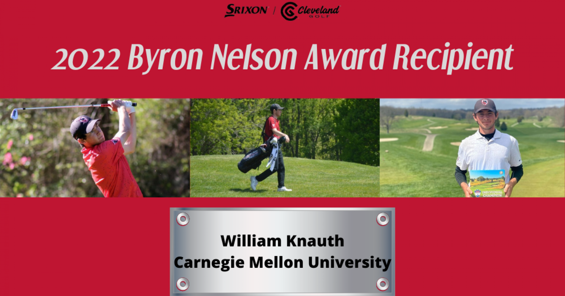William Knauth Named Recipient of 2022 Byron Nelson Award presented by Srixon/Cleveland Golf